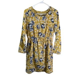 J. Crew Factory Yellow Floral Mini Dress